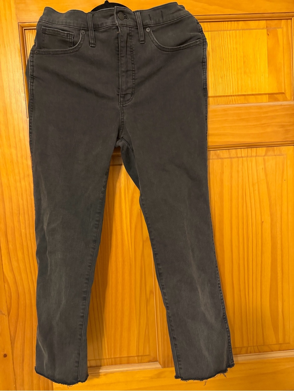 Madewell Charcoal Gray Ankle Crop Jeans